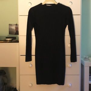 Long sleeve form fitting dress